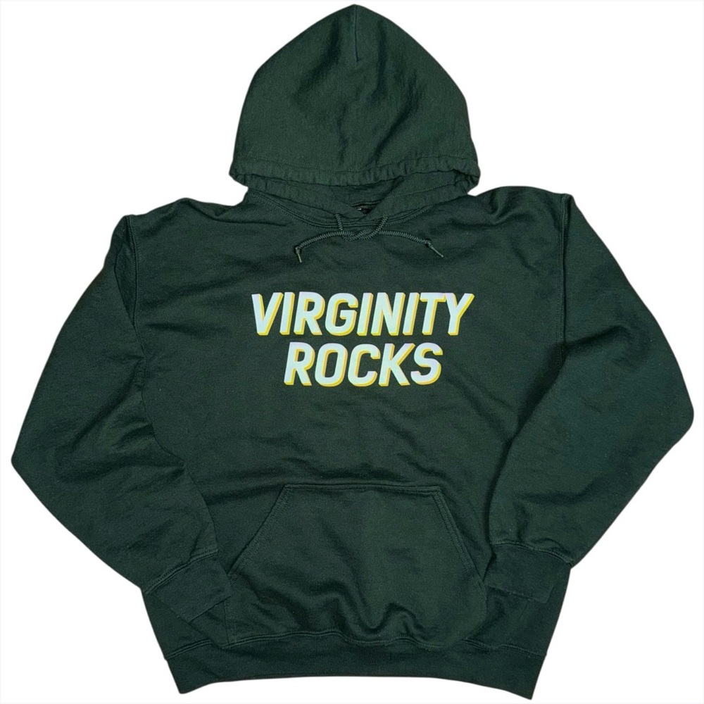 Danny Duncan Virginity Rocks Green Hoodie Size Medium Funny Graphic Sweatshirt